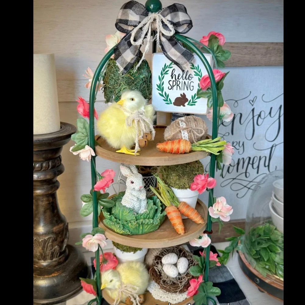 Three Tiered Spring Display - Picture 1 of 4